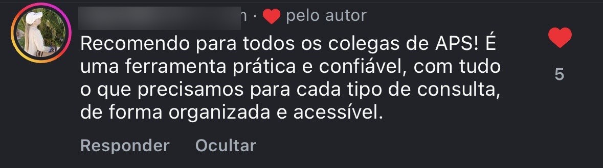 Depoimento — ferramenta prática e confiável para APS